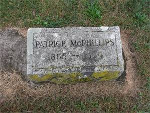P. McPhillips grave marker